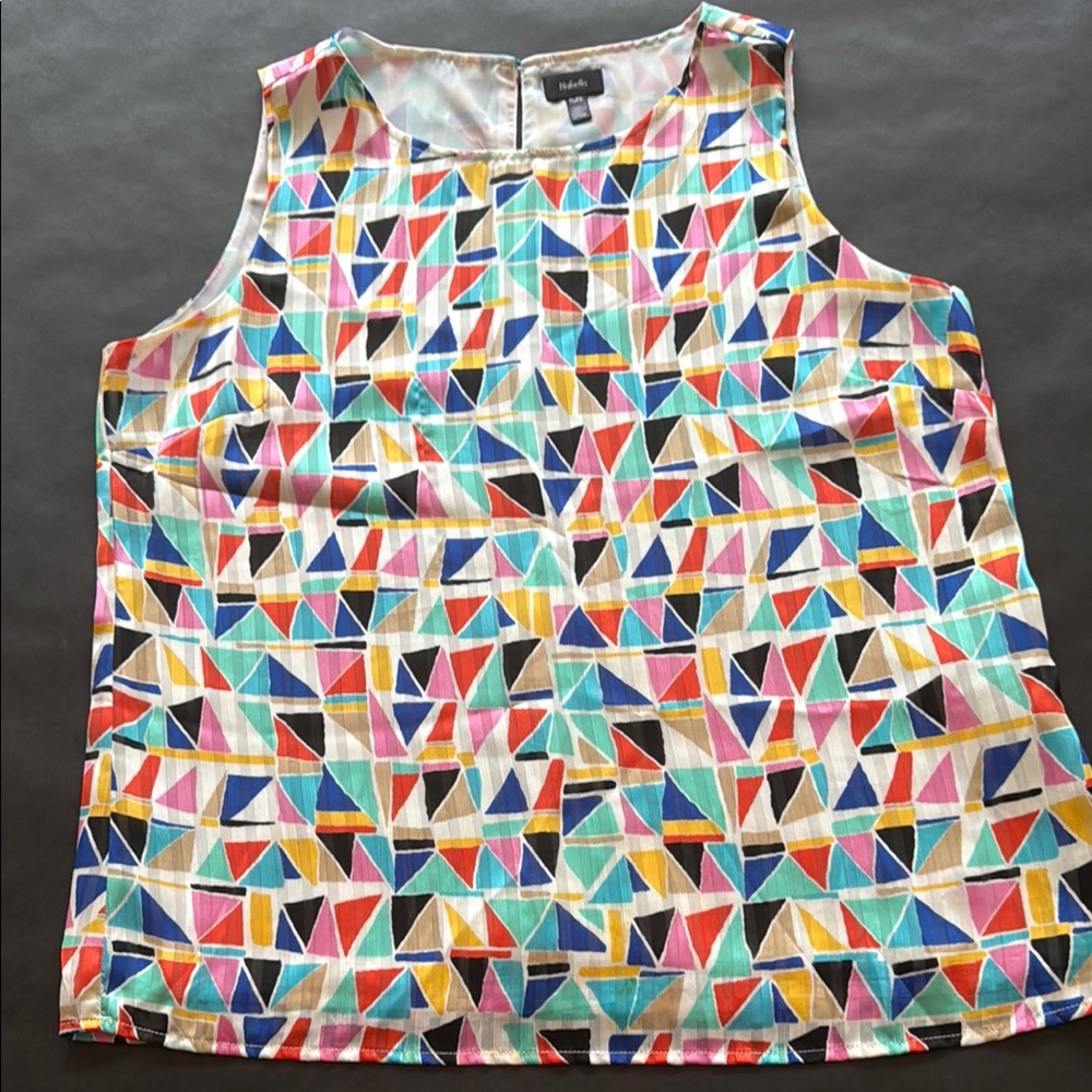 Rafaella Women’s Graphic Multicolor Sleeveless Tank Top